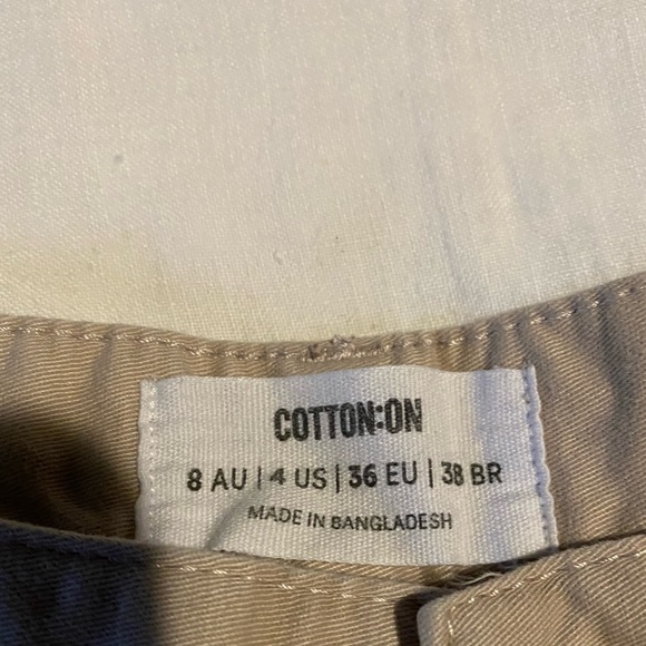 Cotton On Khaki Wide Leg Pants - Picture 2 of 3